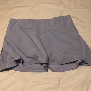 Lulu “play off the pleats” running/tennis skirt